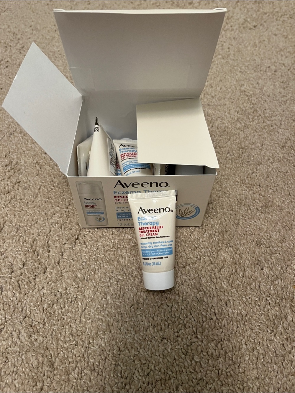 Eczema Therapy Rescue Relief Gel Cream - White lot of 12 boxes